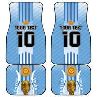 Custom Argentina Football Car Mats The Trophy Vamos La Albiceleste - Wonder Print Shop