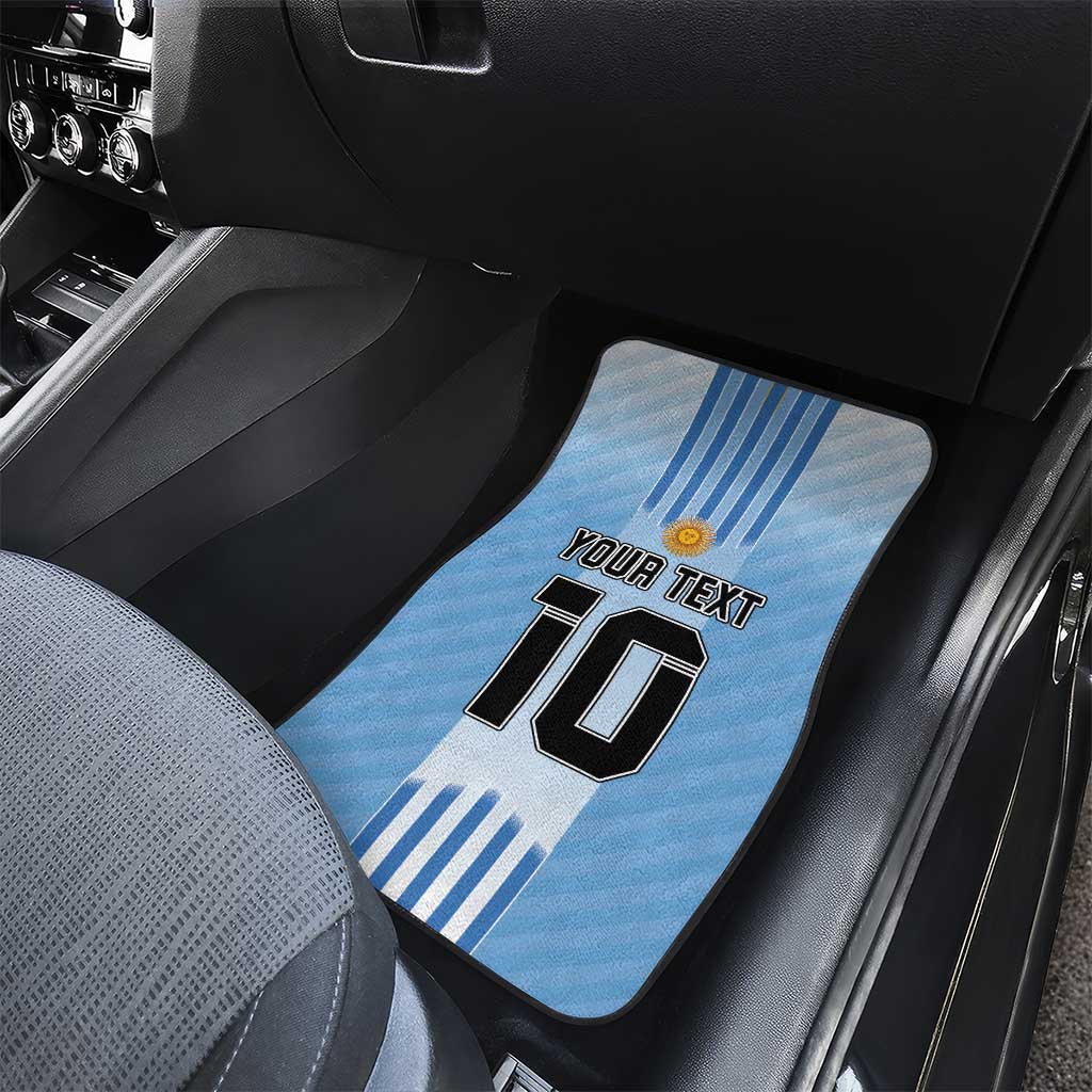 Custom Argentina Football Car Mats The Trophy Vamos La Albiceleste - Wonder Print Shop