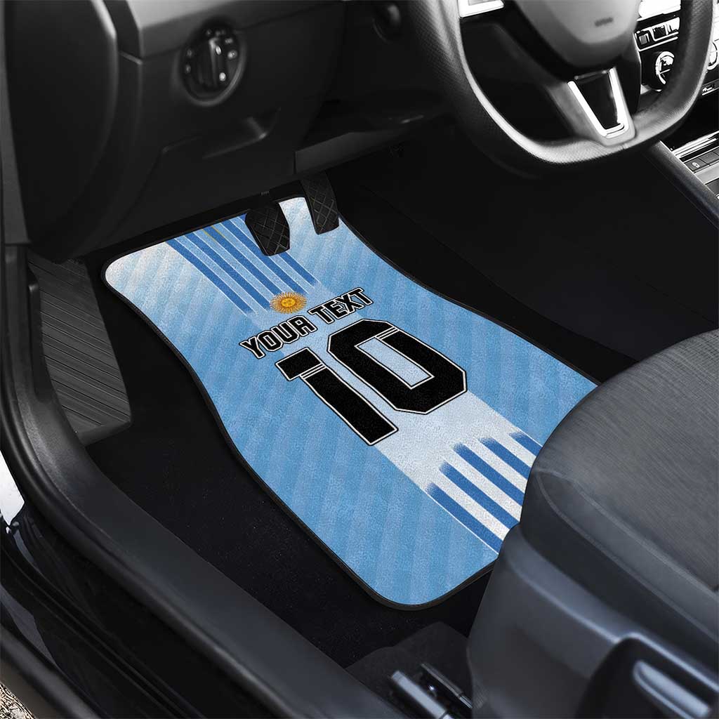 Custom Argentina Football Car Mats The Trophy Vamos La Albiceleste - Wonder Print Shop