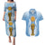 Custom Argentina Football Couples Matching Puletasi and Hawaiian Shirt The Trophy Vamos La Albiceleste - Wonder Print Shop