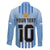 Custom Argentina Football Family Matching Off The Shoulder Long Sleeve Dress and Hawaiian Shirt The Trophy Vamos La Albiceleste - Wonder Print Shop