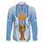 Custom Argentina Football Family Matching Off Shoulder Short Dress and Hawaiian Shirt The Trophy Vamos La Albiceleste - Wonder Print Shop