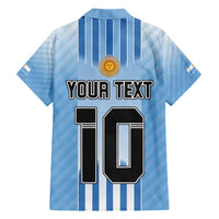 Custom Argentina Football Family Matching Short Sleeve Bodycon Dress and Hawaiian Shirt The Trophy Vamos La Albiceleste - Wonder Print Shop