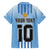 Custom Argentina Football Family Matching Short Sleeve Bodycon Dress and Hawaiian Shirt The Trophy Vamos La Albiceleste - Wonder Print Shop