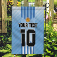 Custom Argentina Football Garden Flag The Trophy Vamos La Albiceleste - Wonder Print Shop