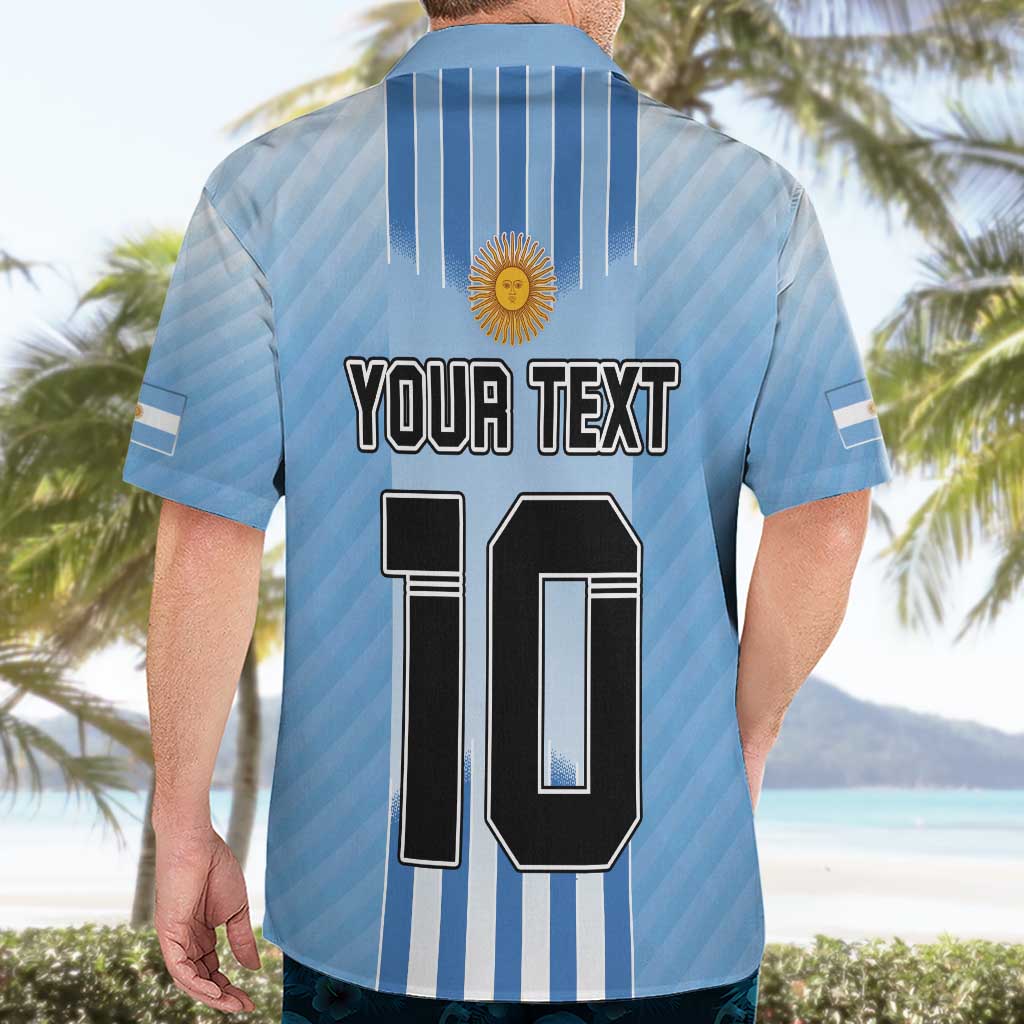 Custom Argentina Football Hawaiian Shirt The Trophy Vamos La Albiceleste - Wonder Print Shop