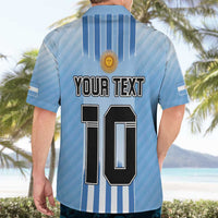 Custom Argentina Football Hawaiian Shirt The Trophy Vamos La Albiceleste - Wonder Print Shop