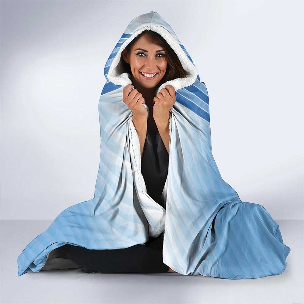Custom Argentina Football Hooded Blanket The Trophy Vamos La Albiceleste
