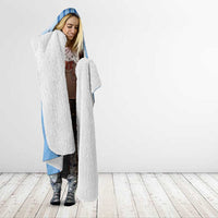 Custom Argentina Football Hooded Blanket The Trophy Vamos La Albiceleste