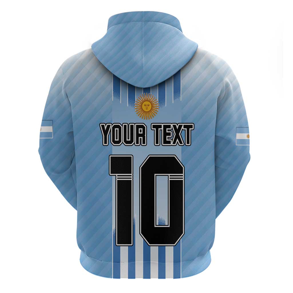 Custom Argentina Football Hoodie The Trophy Vamos La Albiceleste - Wonder Print Shop