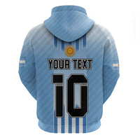 Custom Argentina Football Hoodie The Trophy Vamos La Albiceleste - Wonder Print Shop