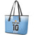 Custom Argentina Football Leather Tote Bag The Trophy Vamos La Albiceleste - Wonder Print Shop