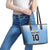 Custom Argentina Football Leather Tote Bag The Trophy Vamos La Albiceleste - Wonder Print Shop