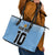 Custom Argentina Football Leather Tote Bag The Trophy Vamos La Albiceleste - Wonder Print Shop