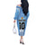 Custom Argentina Football Off The Shoulder Long Sleeve Dress The Trophy Vamos La Albiceleste - Wonder Print Shop