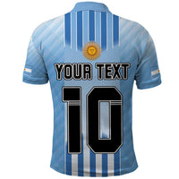 Custom Argentina Football Polo Shirt The Trophy Vamos La Albiceleste - Wonder Print Shop