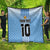 Custom Argentina Football Quilt The Trophy Vamos La Albiceleste - Wonder Print Shop