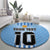 Custom Argentina Football Round Carpet The Trophy Vamos La Albiceleste