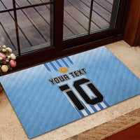 Custom Argentina Football Rubber Doormat The Trophy Vamos La Albiceleste - Wonder Print Shop