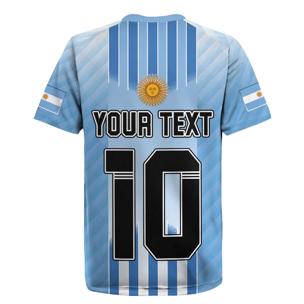 Custom Argentina Football Rugby Jersey The Trophy Vamos La Albiceleste - Wonder Print Shop