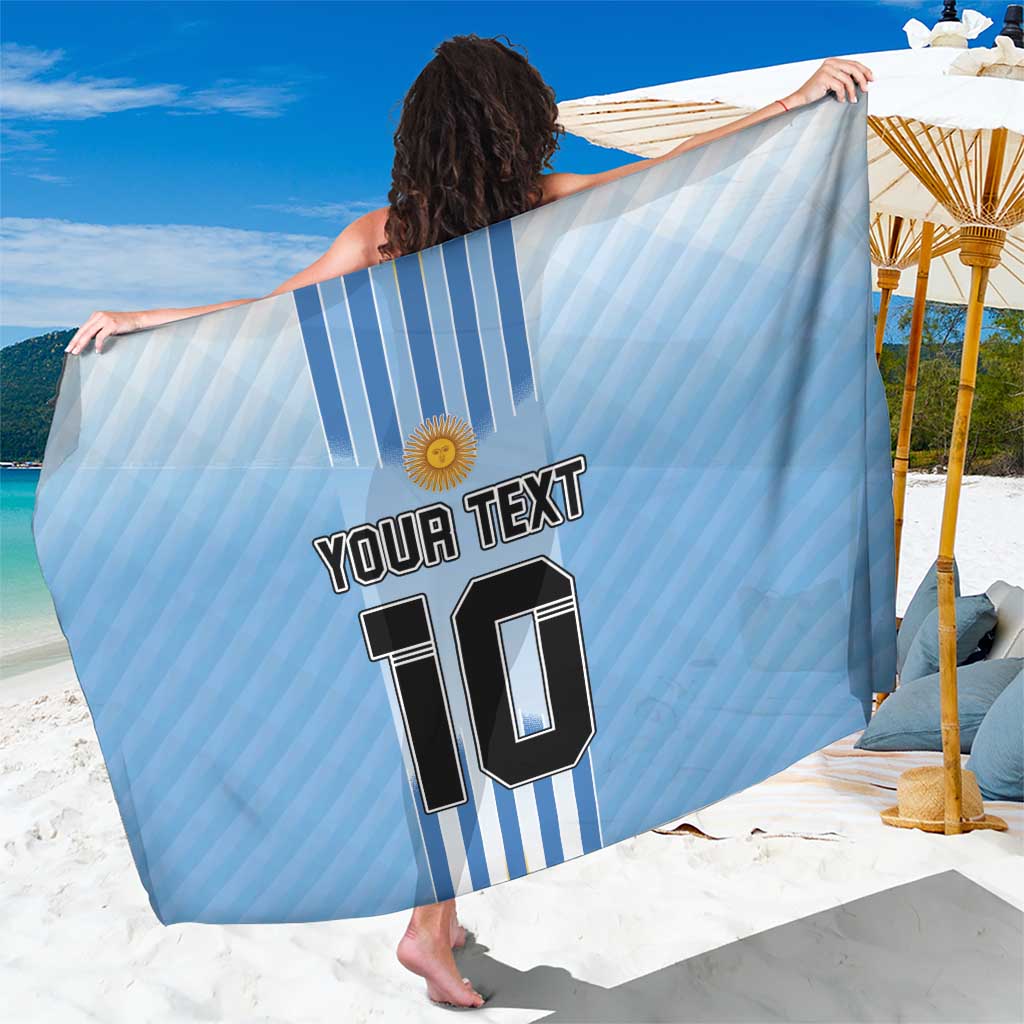 Custom Argentina Football Sarong The Trophy Vamos La Albiceleste - Wonder Print Shop