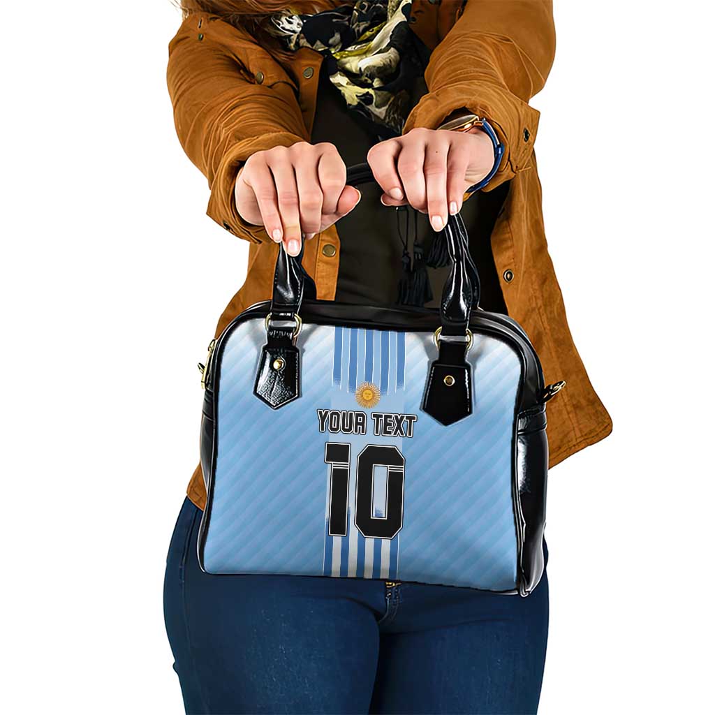 Custom Argentina Football Shoulder Handbag The Trophy Vamos La Albiceleste