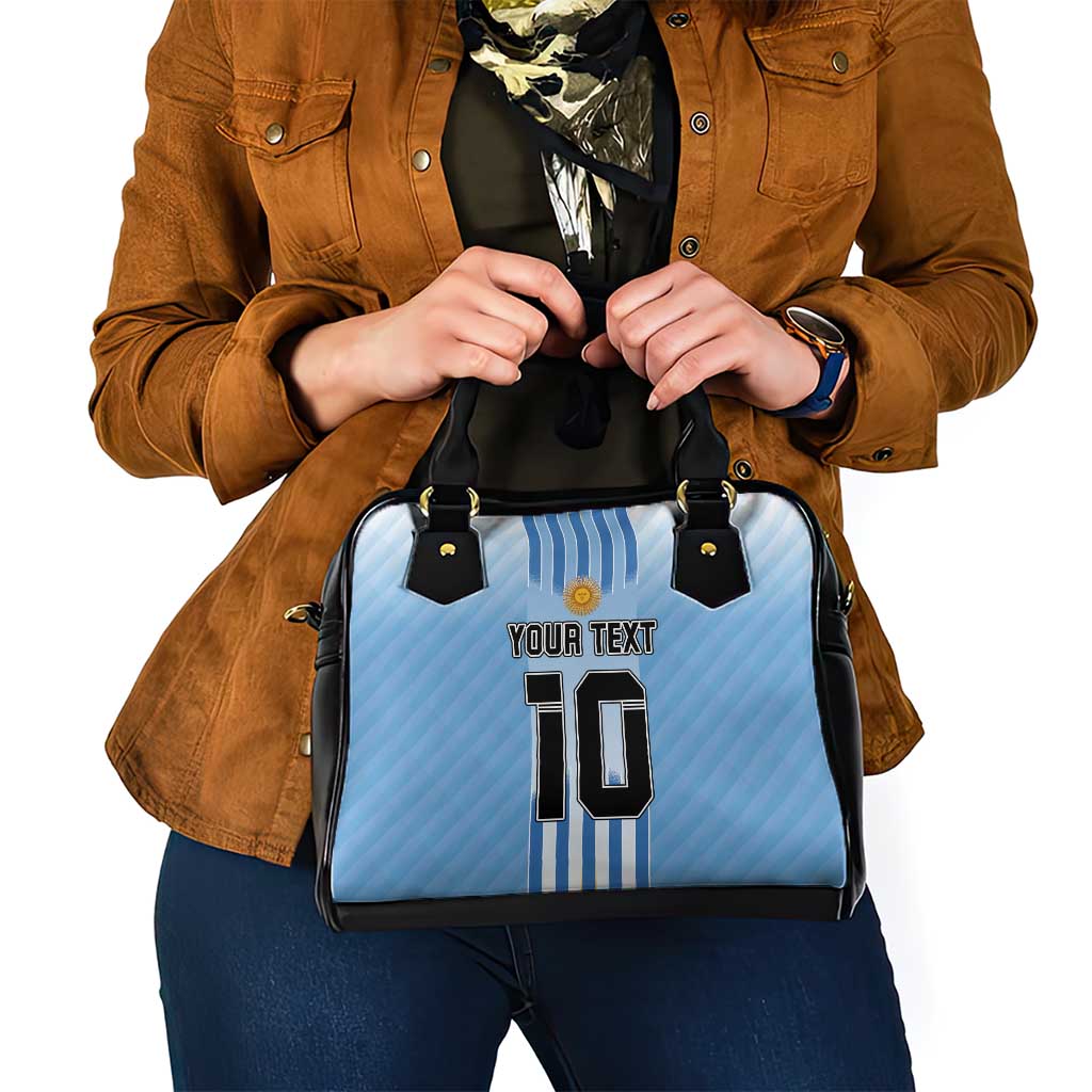 Custom Argentina Football Shoulder Handbag The Trophy Vamos La Albiceleste