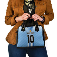 Custom Argentina Football Shoulder Handbag The Trophy Vamos La Albiceleste