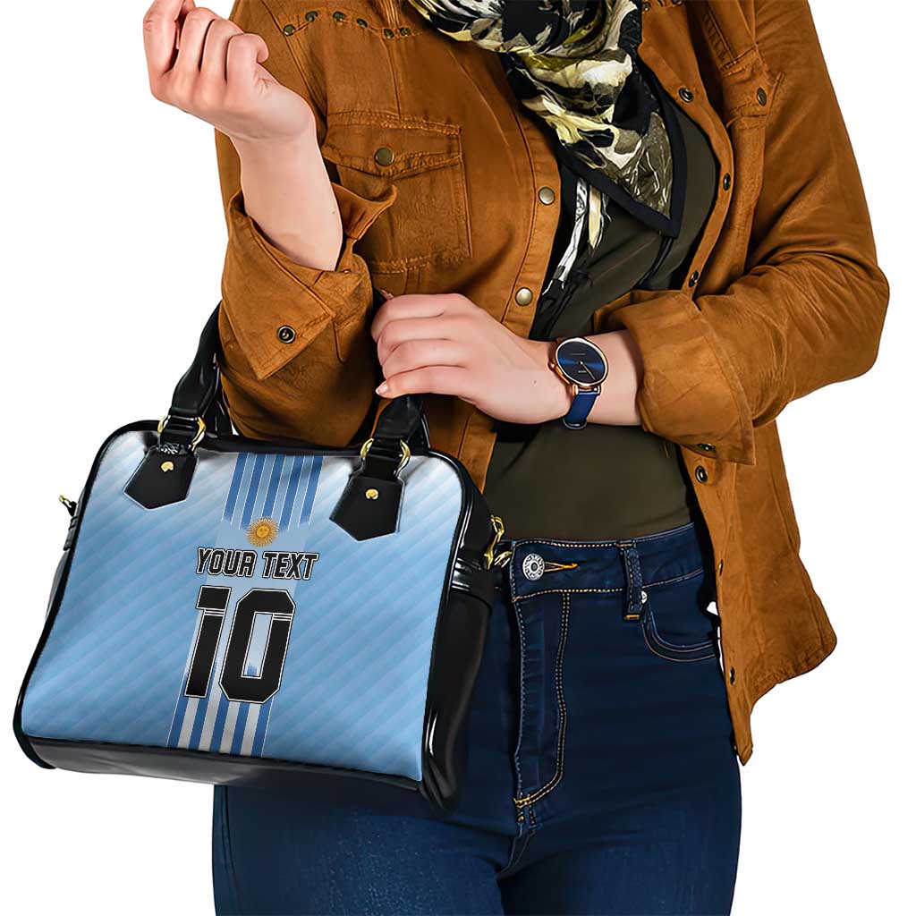 Custom Argentina Football Shoulder Handbag The Trophy Vamos La Albiceleste