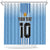 Custom Argentina Football Shower Curtain The Trophy Vamos La Albiceleste