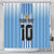 Custom Argentina Football Shower Curtain The Trophy Vamos La Albiceleste