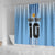 Custom Argentina Football Shower Curtain The Trophy Vamos La Albiceleste