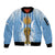 Custom Argentina Football Sleeve Zip Bomber Jacket The Trophy Vamos La Albiceleste - Wonder Print Shop