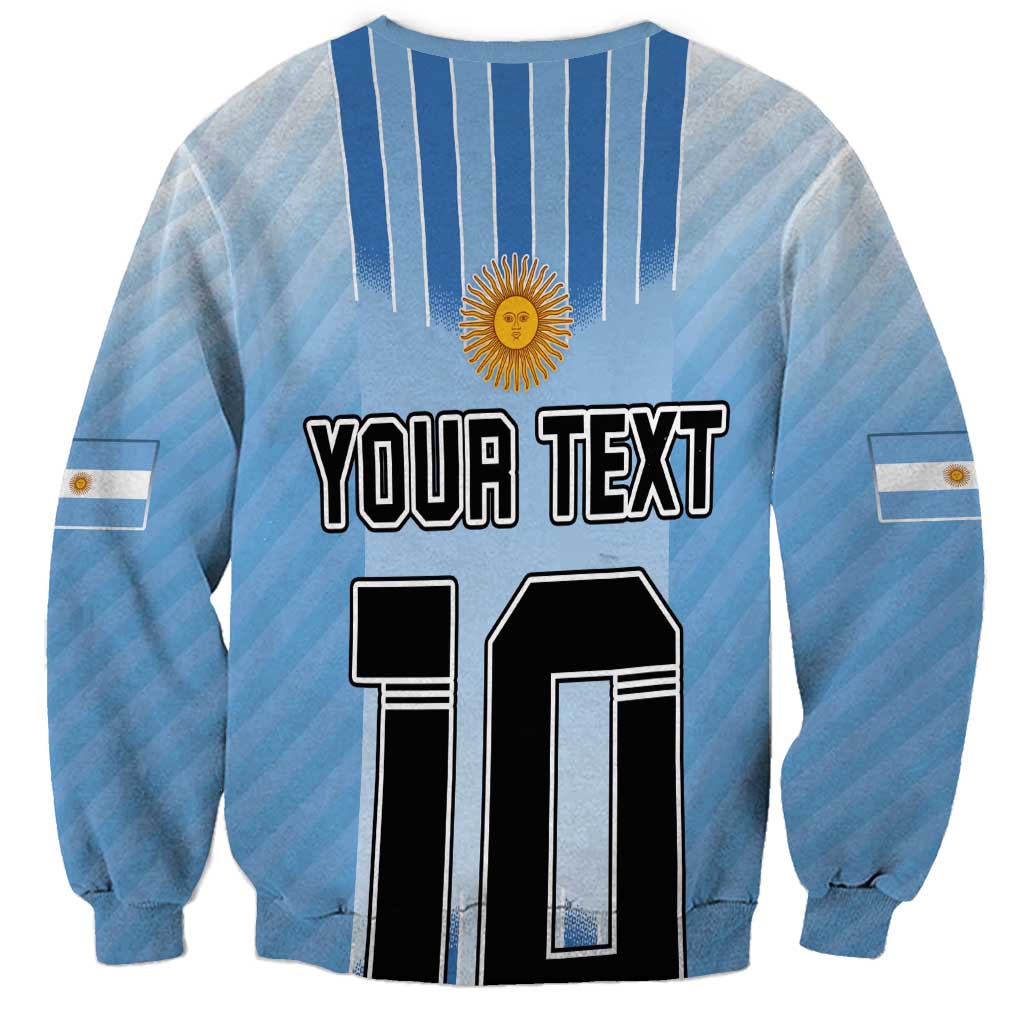 Custom Argentina Football Sweatshirt The Trophy Vamos La Albiceleste - Wonder Print Shop
