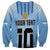 Custom Argentina Football Sweatshirt The Trophy Vamos La Albiceleste - Wonder Print Shop