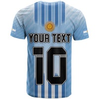 Custom Argentina Football T Shirt The Trophy Vamos La Albiceleste - Wonder Print Shop