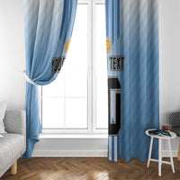 Custom Argentina Football Window Curtain The Trophy Vamos La Albiceleste - Wonder Print Shop