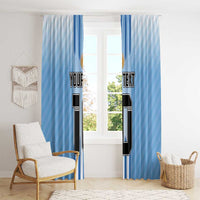 Custom Argentina Football Window Curtain The Trophy Vamos La Albiceleste - Wonder Print Shop