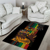 Afro-Caribbean Area Rug African and Reggae Art Music - Wonder Print Shop