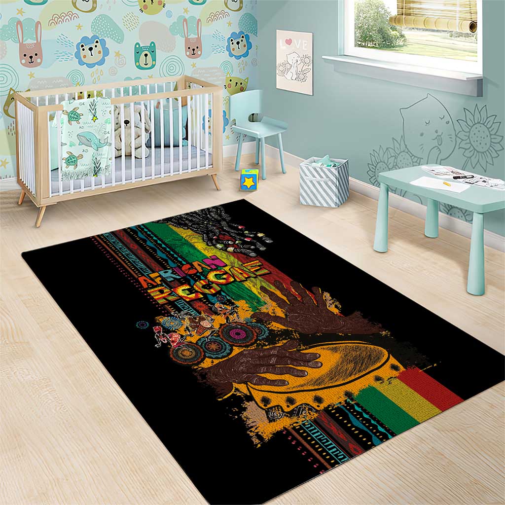 Afro-Caribbean Area Rug African and Reggae Art Music - Wonder Print Shop