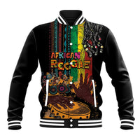 Afro-Caribbean Baseball Jacket African and Reggae Art Music - Wonder Print Shop