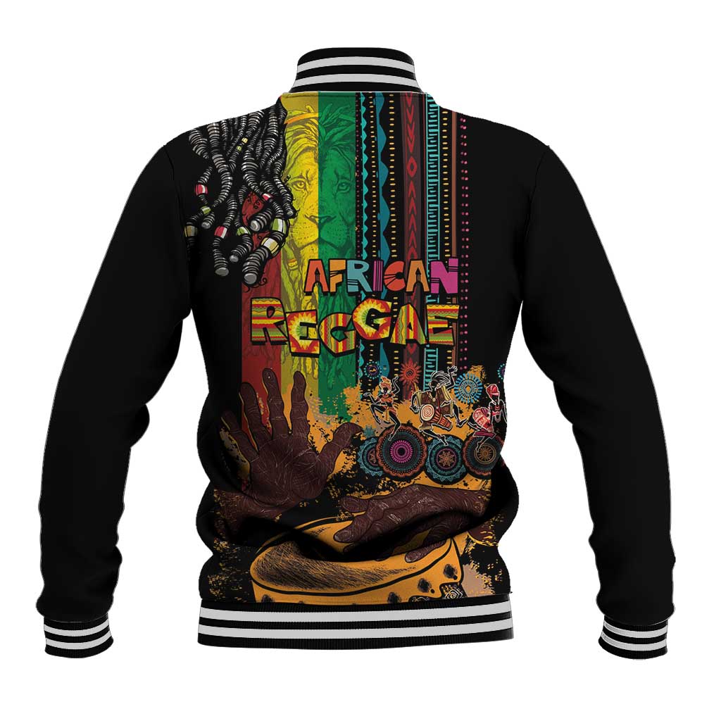 Afro-Caribbean Baseball Jacket African and Reggae Art Music - Wonder Print Shop