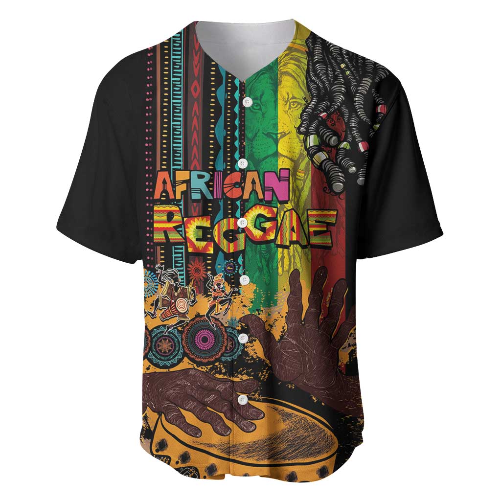 Afro-Caribbean Baseball Jersey African and Reggae Art Music - Wonder Print Shop