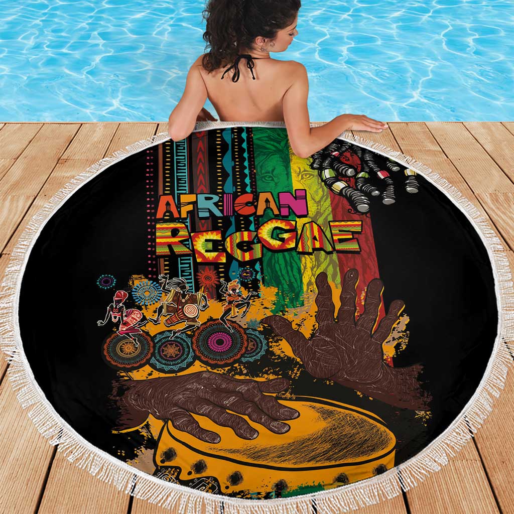 Afro-Caribbean Beach Blanket African and Reggae Art Music - Wonder Print Shop