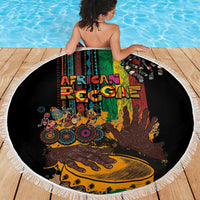 Afro-Caribbean Beach Blanket African and Reggae Art Music - Wonder Print Shop