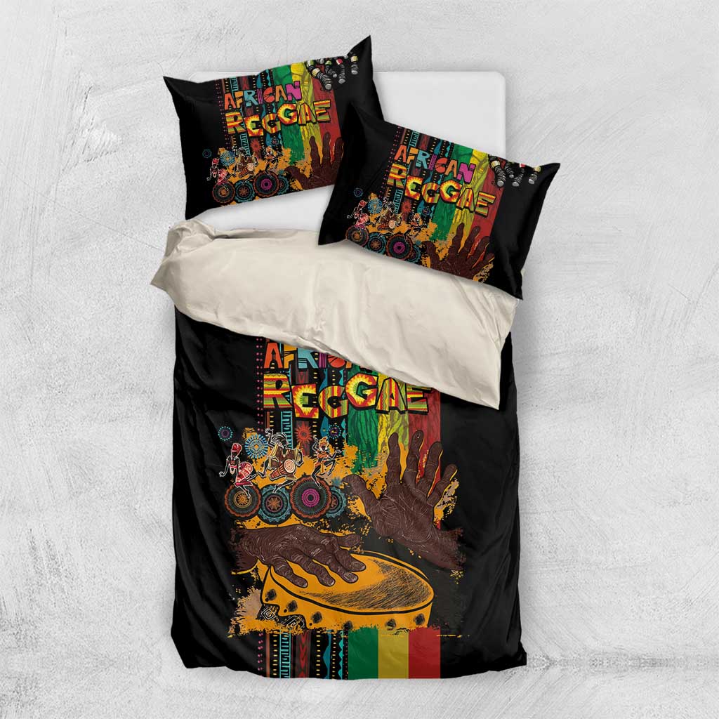 Afro-Caribbean Bedding Set African and Reggae Art Music - Wonder Print Shop