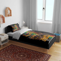 Afro-Caribbean Bedding Set African and Reggae Art Music - Wonder Print Shop