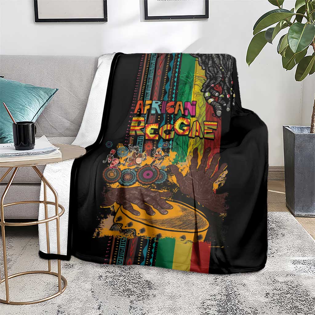 Afro-Caribbean Blanket African and Reggae Art Music - Wonder Print Shop