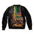 Afro-Caribbean Bomber Jacket African and Reggae Art Music - Wonder Print Shop