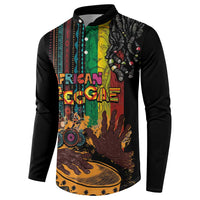 Afro-Caribbean Button Sweatshirt African and Reggae Art Music - Wonder Print Shop